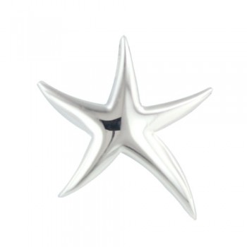 Sterling Silver Pendant Plain Starfish E-Coat