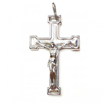 Sterling Silver Pendant Plain Crucified Jesus