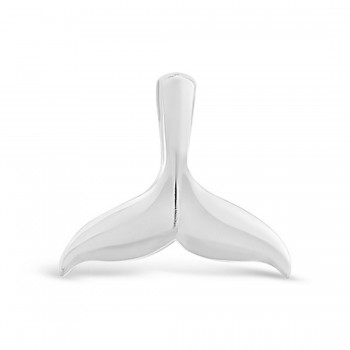STERLING SILVER PENDANT WHALE TAIL -ECOATED