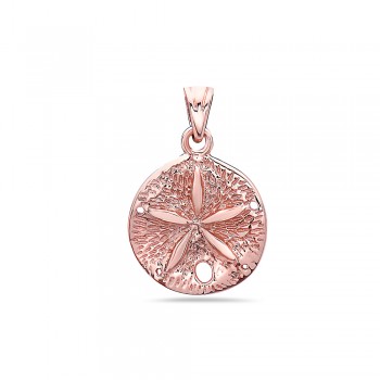 Sand Dollar in Rose Gold Necklace