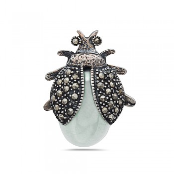 MS PENDANT MOTHER OF PEARL+MS LADYBUG