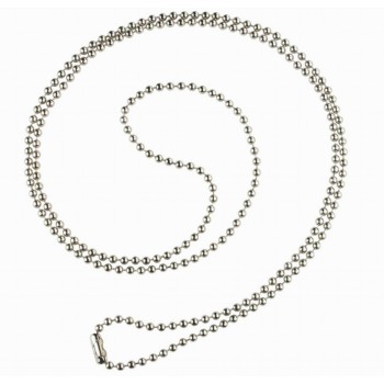 Stainless Steel Bead Chain 25"