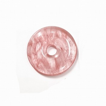 DONUT STONE CHERRY QUARTZ 40 MM Diameter