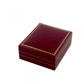 80X70X30Mm Red Leatherette Jewelry Box With Insert Jewl Box-Red-2